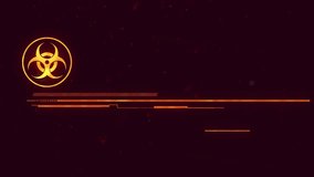 Loading biohazard icon emerging, EMERGENCY text animating, signaling immediate action required. Hazard, caution, alertness, digital interface, warning, safety, technological - Powered by Shutterstock - Get 15% off with code: PIKWIZARD15