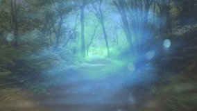 Misty forest backdrop framing scene, red chili pepper drifting onto pool creating expanding ripples. Nature, tranquility, reflection, organic, serenity, harmony, minimalism - Powered by Shutterstock - Get 15% off with code: PIKWIZARD15