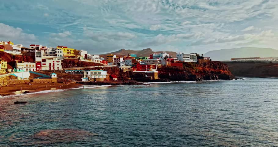Gran Canaria, Spain, coastline, Las Palmas, ocean, sea, water, island, travel, tourism, beach, nature, shore, waves, blue, landscape, aerial, drone, view, scenic, vacation, destination, resort, summer