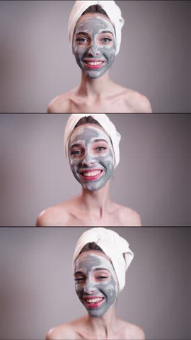 Enjoy a creative session making face clay masks while smiling and experimenting with different techniques, multiscreen