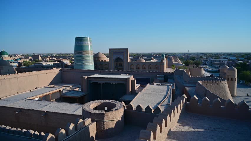 Amazing historic center of Khiva, Uzbekistan