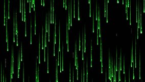 Futuristic Data Stream with Green Light Trails. A Looping Animation of Falling Matrix-Style Code. - Powered by Shutterstock - Get 15% off with code: PIKWIZARD15
