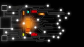 Abstract Circuit Board Animation Glowing Lines Technology Data Network Digital Innovation. - Powered by Shutterstock - Get 15% off with code: PIKWIZARD15