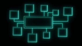 Glowing neon teal geometric network structure connecting nodes on a dark background abstract. Sale discount offer with neon glowing percent icon and blue circle. Modern retail promotion concept. - Powered by Shutterstock - Get 15% off with code: PIKWIZARD15