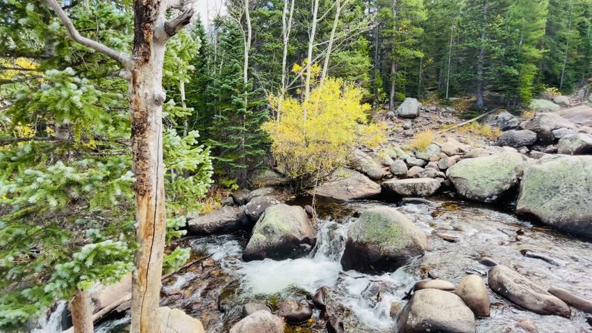 Alberta Falls Bear Lake area of the Rocky Mountain National Park