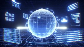 Digital Globe with Data Interface, Futuristic Technology and Global Network Concept - Powered by Shutterstock - Get 15% off with code: PIKWIZARD15