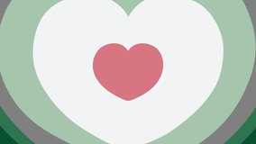 Pulsating red heart animation with white and green Christmas rings forming a seamless loop, perfect motion background for festive intros, reels, and holiday overlays. - Powered by Shutterstock - Get 15% off with code: PIKWIZARD15