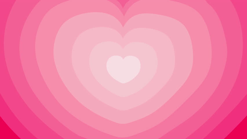 Pulsating heart animation with layered pink gradients forming a seamless loop, perfect for Valentine’s Day motion backgrounds, romantic intros, or love themed reels.