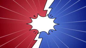 Dynamic Comic Book Style Versus Battle Background - Powered by Shutterstock - Get 15% off with code: PIKWIZARD15