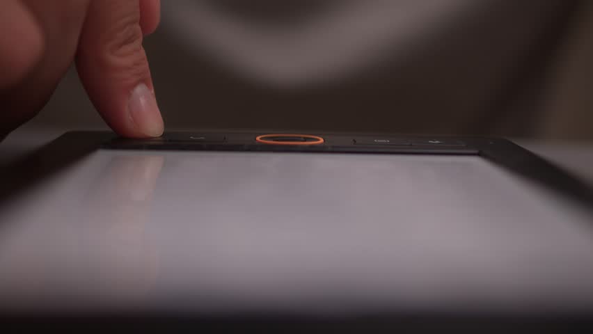 A Detailed Close Up of a Finger Engaging with the Screen of a Modern Digital Device
