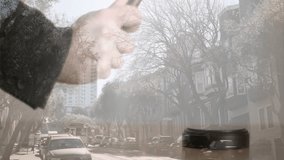 After raising gavel judge's hand swinging and striking block thrice signaling ruling on city street. Justice, courtroom, law, authority, decision, dispute, litigation - Powered by Shutterstock - Get 15% off with code: PIKWIZARD15