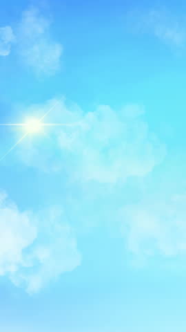 A watercolor sky timelapse. A 4K watercolor vertical loop animation capturing the passage of time through starry sky, sunrise, blue sky, and sunset.