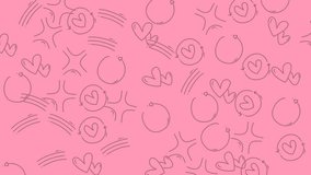 Stars hearts circles and arrows on a pink background. Perfect for valentines day cards, social media posts, and romantic designs. - Powered by Shutterstock - Get 15% off with code: PIKWIZARD15