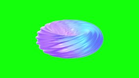 Abstract glowing 3D swirl animation in purple and blue tones on green screen, smooth liquid-like motion, rotating and morphing softly, futuristic energy orb effect, vibrant light reflections, seamless - Powered by Shutterstock - Get 15% off with code: PIKWIZARD15
