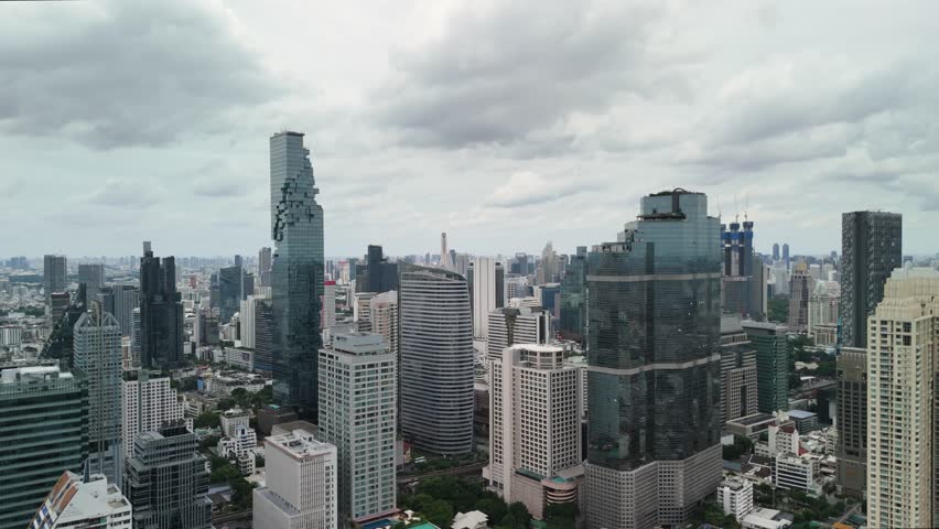 Bangkok City Skyline Aerial View of Bangkok