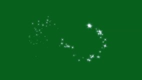 Magic light lines trail sparkling bokeh effects, white luxury glitter light circle trail sparkling stars dust spiral particles stars, shimmering particle twinkle effect on green screen. 4k video - Powered by Shutterstock - Get 15% off with code: PIKWIZARD15
