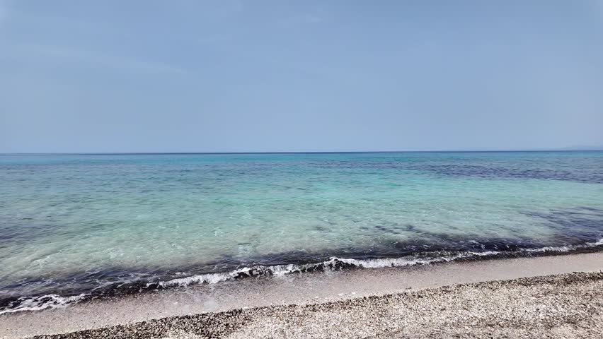 Amazing Panorama of Lefkada Coastline near Agios Ioannis beach, Ionian Islands, Greece