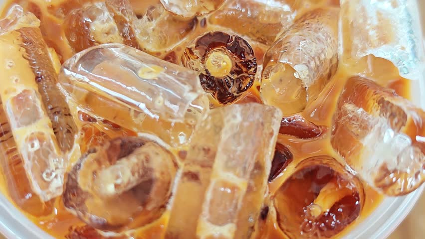 Thai tea on the background