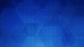 Loopable blue hexagonal grid pattern background, modern digital honeycomb structure design, dots and slow motion geometric shapes - Powered by Shutterstock - Get 15% off with code: PIKWIZARD15