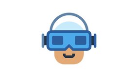 Stylish Virtual Reality Headset Icon for Immersive Experiences - Powered by Shutterstock - Get 15% off with code: PIKWIZARD15