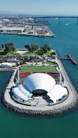 Jacobs Park At San Diego In California United States. Scenic Downtown Cityscape. Urban Coastal. Jacobs Park At San Diego In California United States.
