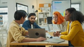 Diverse fintech innovators and multiethnic professionals collaborate in an agile hackathon workshop, integrating AI-powered analytics and adaptive business models to drive exponential growth, digital - Powered by Shutterstock - Get 15% off with code: PIKWIZARD15