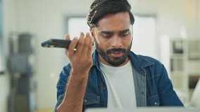 Business professional leverages AI powered assistant and big data analytics on smartphone to discuss strategic fintech consulting, financial planning and data-driven investment insights modern office - Powered by Shutterstock - Get 15% off with code: PIKWIZARD15