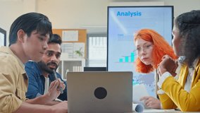 Diverse fintech innovators and multiethnic professionals collaborate in an agile hackathon workshop, integrating AI-powered analytics and adaptive business models to drive exponential growth, digital - Powered by Shutterstock - Get 15% off with code: PIKWIZARD15