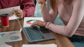 Smiling Caucasian businesswoman business woman laughing talking with Indian man businessman friendly communicate in office informal team multiethnic meeting sharing ideas at conference three agents - Powered by Shutterstock - Get 15% off with code: PIKWIZARD15