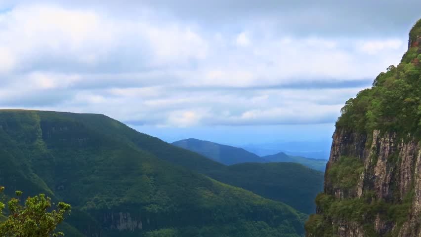 A lush landscape, large canyon