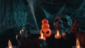 Halloween Spooky Night Mist Skeleton - Powered by Shutterstock - Get 15% off with code: PIKWIZARD15