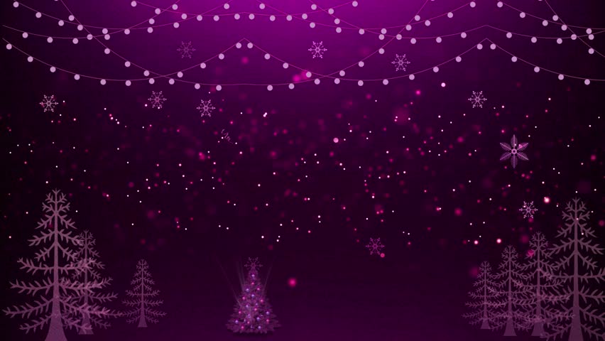 Elegant purple and yellow Christmas video with glowing ornaments, snowflakes, and “Merry Christmas” text—perfect for holiday posts, intros, and promotions.