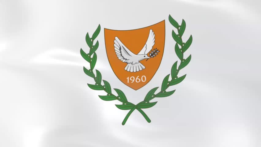 coat of arms of Cyprus, emblem animation background