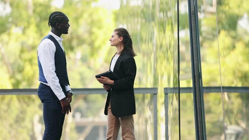 Business partners having a discussion in Melbourne