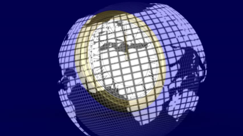 Launching rotating globe with golden clock advancing hands, numeric streams shifting showing time. Futuristic, technology, digital, data visualization, abstraction, innovation, global connectivity - Powered by Shutterstock - Get 15% off with code: PIKWIZARD15