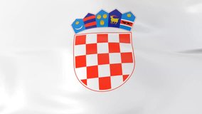 coat of arms of Croatia, animated emblem background - Powered by Shutterstock - Get 15% off with code: PIKWIZARD15