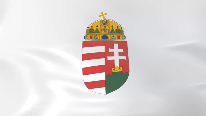 coat of arms of hungary, emblem animated background