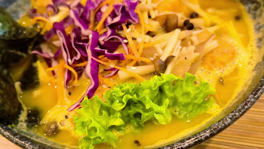 Vegan Pumpkin Miso Noodle Soup