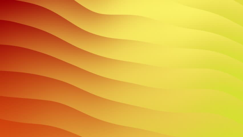 A visually striking abstract background featuring smooth, undulating waves that transition from a warm orange hue on the left to a bright yellow on the right, creating a dynamic and energetic feel.