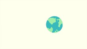 Animation video of the earth crying next to a large human population, for the global World Population Day video - Powered by Shutterstock - Get 15% off with code: PIKWIZARD15