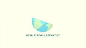 Animation video of earth with tree decline graph, for global World Population Day animation - Powered by Shutterstock - Get 15% off with code: PIKWIZARD15