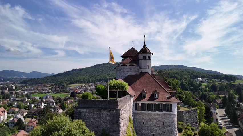 Aarburg medieval castle Aarau town Swiss heritage landmark Switzerland