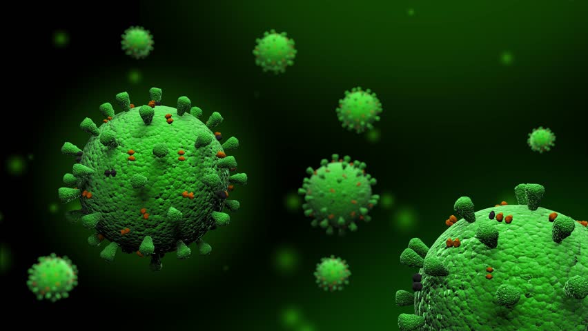 Animation of many viruses in the background. Bacteria moving in space. Animated virus cells under a microscope. Pathogens. Outbreak of bacteria and viruses, pathogens. Pandemic idea. 3D Illustration - Powered by Shutterstock - Get 15% off with code: PIKWIZARD15