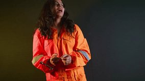 Troubled female detainee pulls hard at tight shackles, Crying criminal lady tries removing metal cuffs, Open haired girl twists arms to break chain in frustration, Captive woman shouting for help - Powered by Shutterstock - Get 15% off with code: PIKWIZARD15