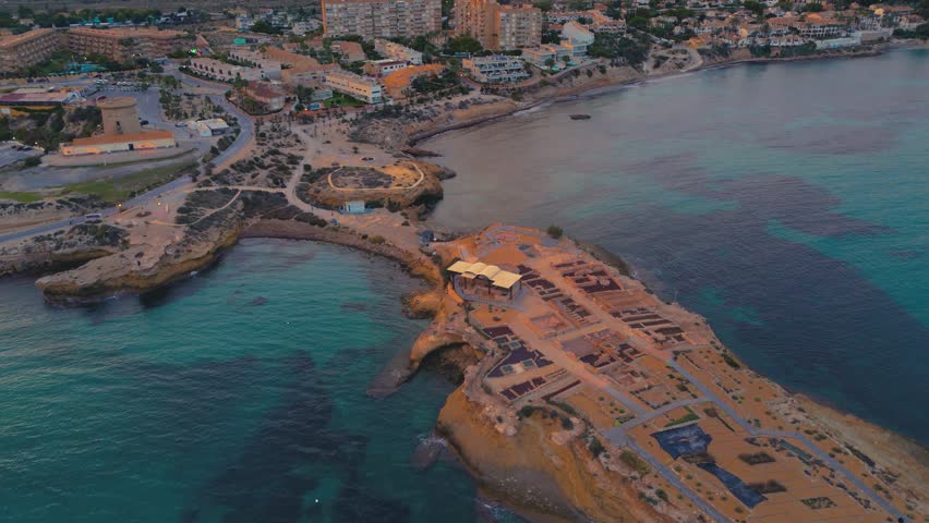 Aerial view of El Campello, Alicante, Valencian Community, Spain