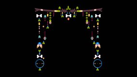 Stylish boho hanging decor with dreamcatchers, geometric shapes, and tribal accents. Perfect for creative design projects. - Powered by Shutterstock - Get 15% off with code: PIKWIZARD15