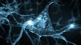 Close-Up 3D Visualization Of Glowing Neural Connections Transmitting Electrical Impulses, Symbolizing Brain Activity, Artificial Intelligence, And The Flow Of Information. - Powered by Shutterstock - Get 15% off with code: PIKWIZARD15