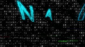 Streaming binary code starting glitches forming neon hexagon and ON AIR letters flickering signal. Cyber, futuristic, digital, technology, neon, glitch, network - Powered by Shutterstock - Get 15% off with code: PIKWIZARD15