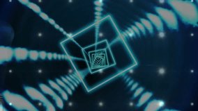 Football player carrying ball entering tunnel, diving through neon frames boosting sports visuals. Digital, futuristic, dynamic, energetic, vibrant, motion, technology - Powered by Shutterstock - Get 15% off with code: PIKWIZARD15