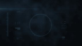 Opening dark display showing notations, animating virus updating pi and pulsing HUD visualization. Scientific, digital, schematic, molecular, futuristic, analytical, visualization - Powered by Shutterstock - Get 15% off with code: PIKWIZARD15